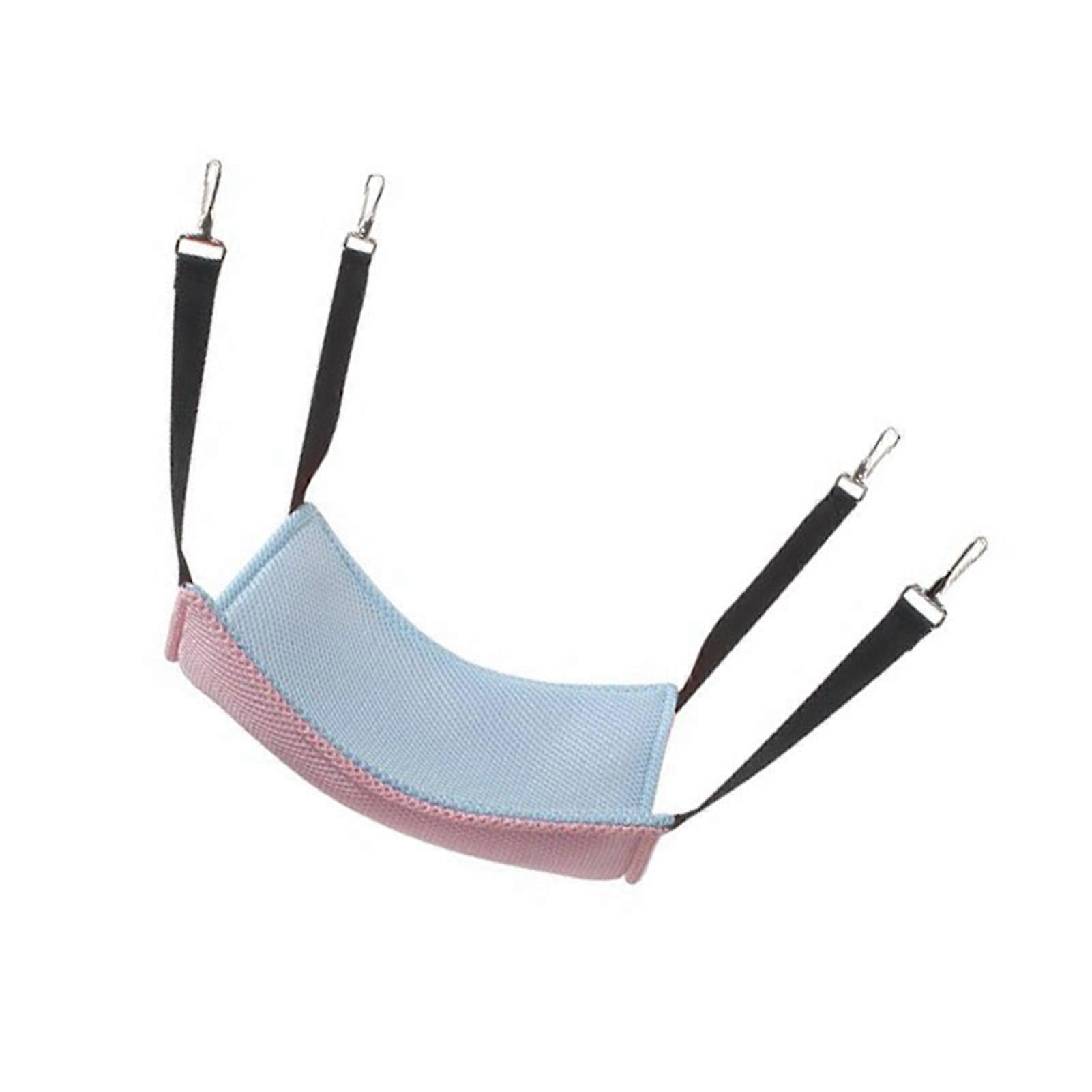 Cat Hanging Hammock Bed 57x47cm Mesh Reversible Pink Blue