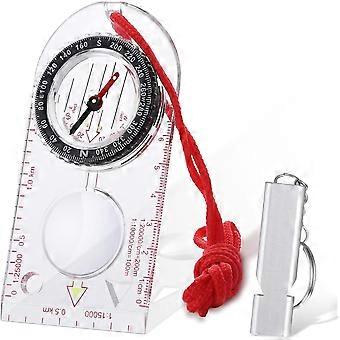 Explorer Compass with Cord - Professional Orienteering Tool for Hiking, Mountaineering & Map Navigation