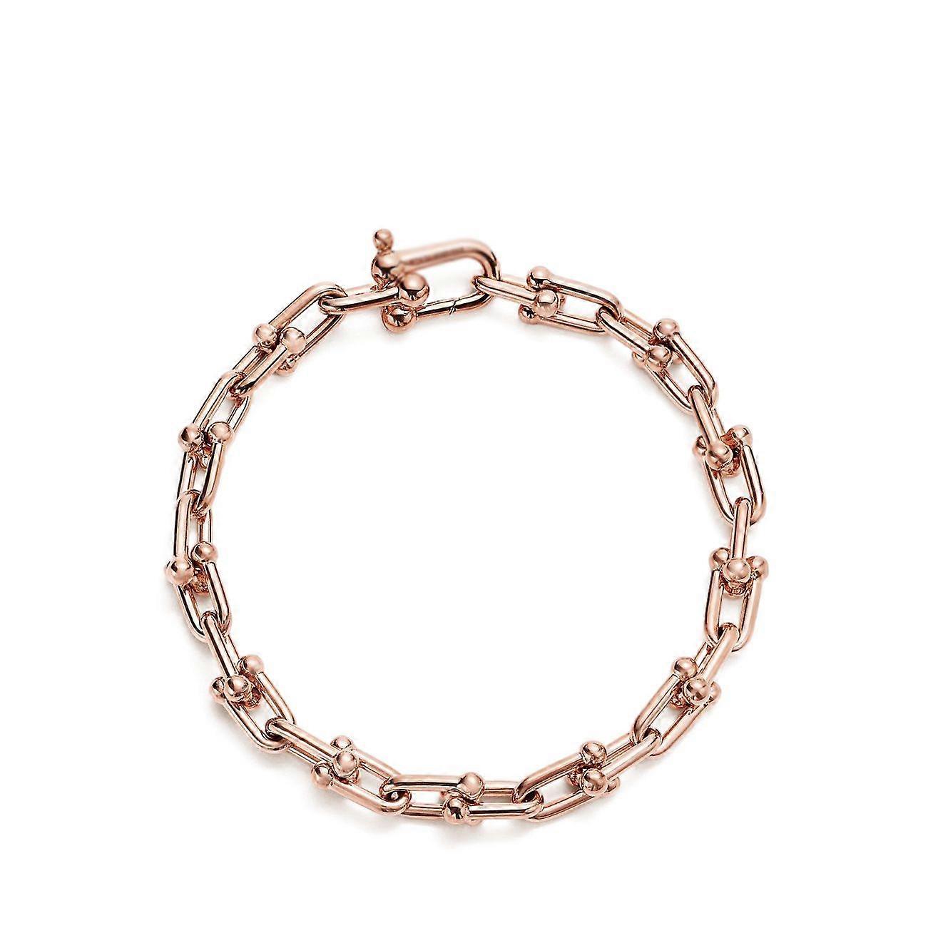 19cm Roségoud / Witgoud / Gouden Armband