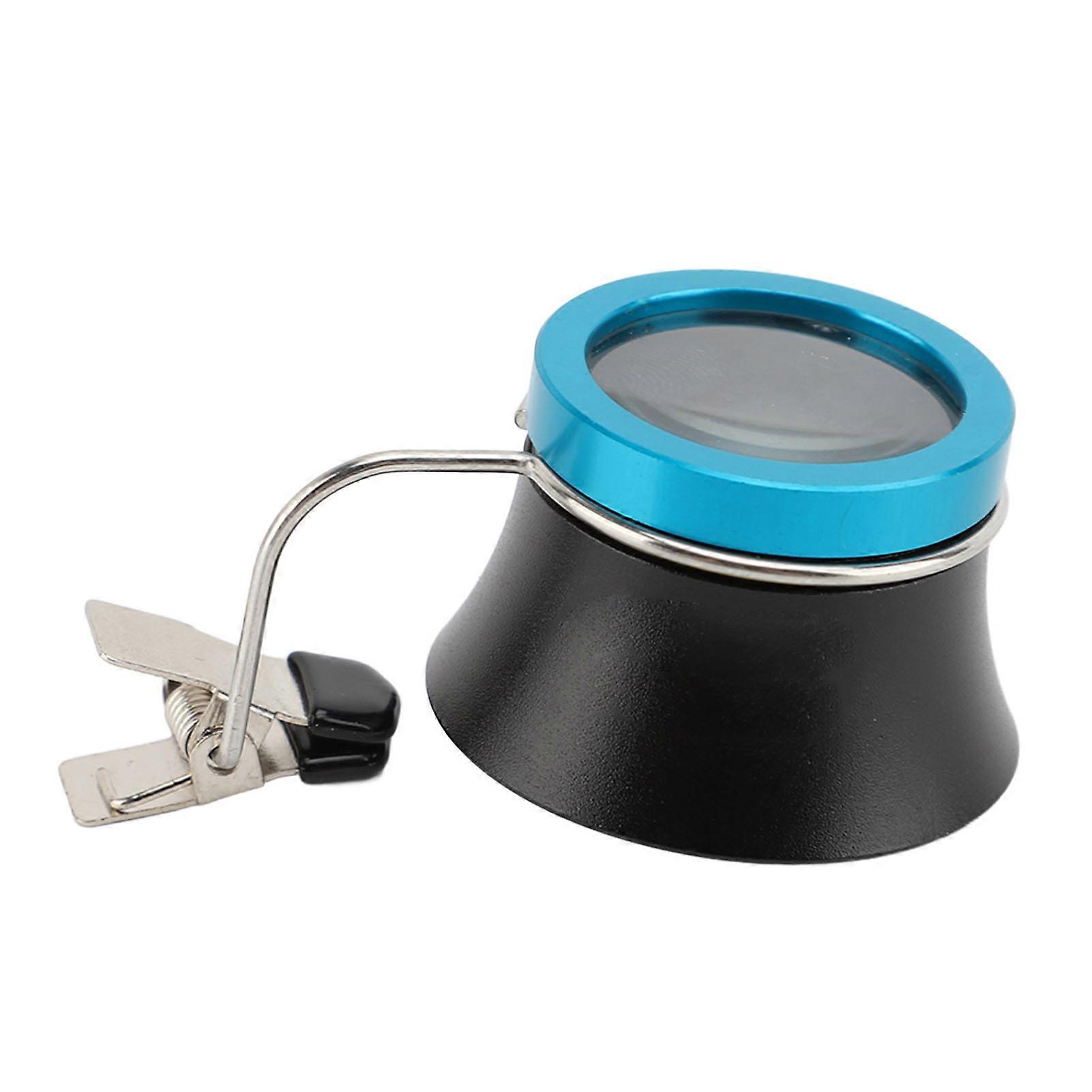 Compact Magnifying Glass with Clip, Portable Magnifying Glass for Watch Repair and Jewelry Maintenance, 20X