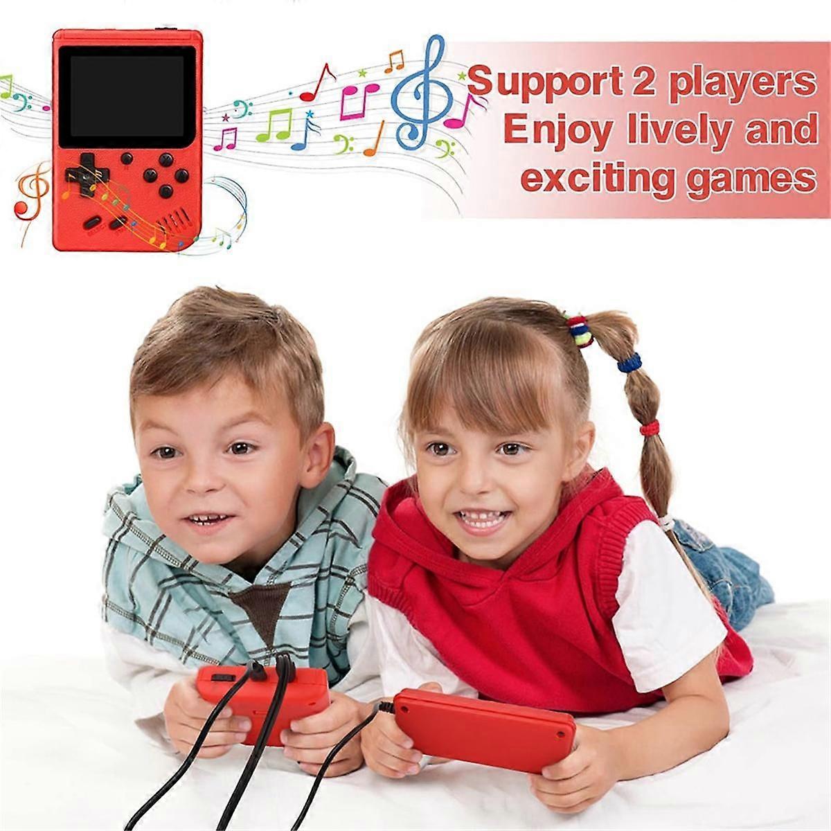 2.4Inch Retro Handheld Game Console+Game Controller for Kids 400 Games Support for Connecting TV and Two Players on TV A
