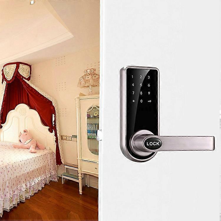 【New】 OS8818 Password + Key + Sensor Card Zinc Alloy Electronic Door Lock Touch Screen Electronic Code Lock
