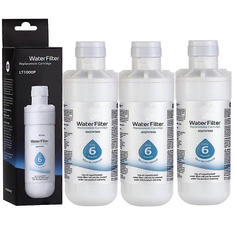 3 PACK For LT1000P Capacity Replacement Refrigerator Water Filter ADQ747935