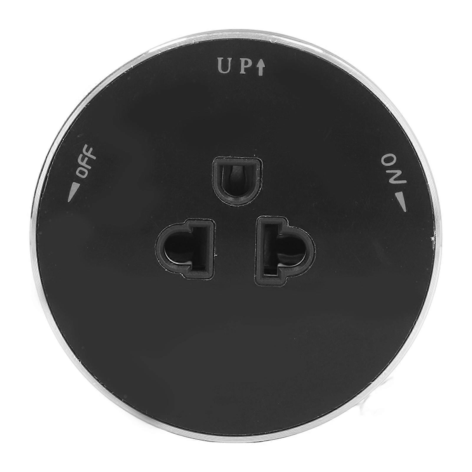 Track Socket Removable Outlet Adapter PC Universal 250V Round with Light Indicator for US EU Plug