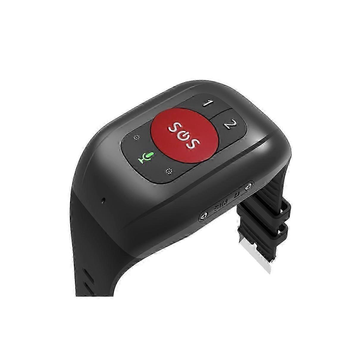 Emergency Alert SOS GPS Tracking Wristband with Heart Rate Monitor for Elderly - Model A
