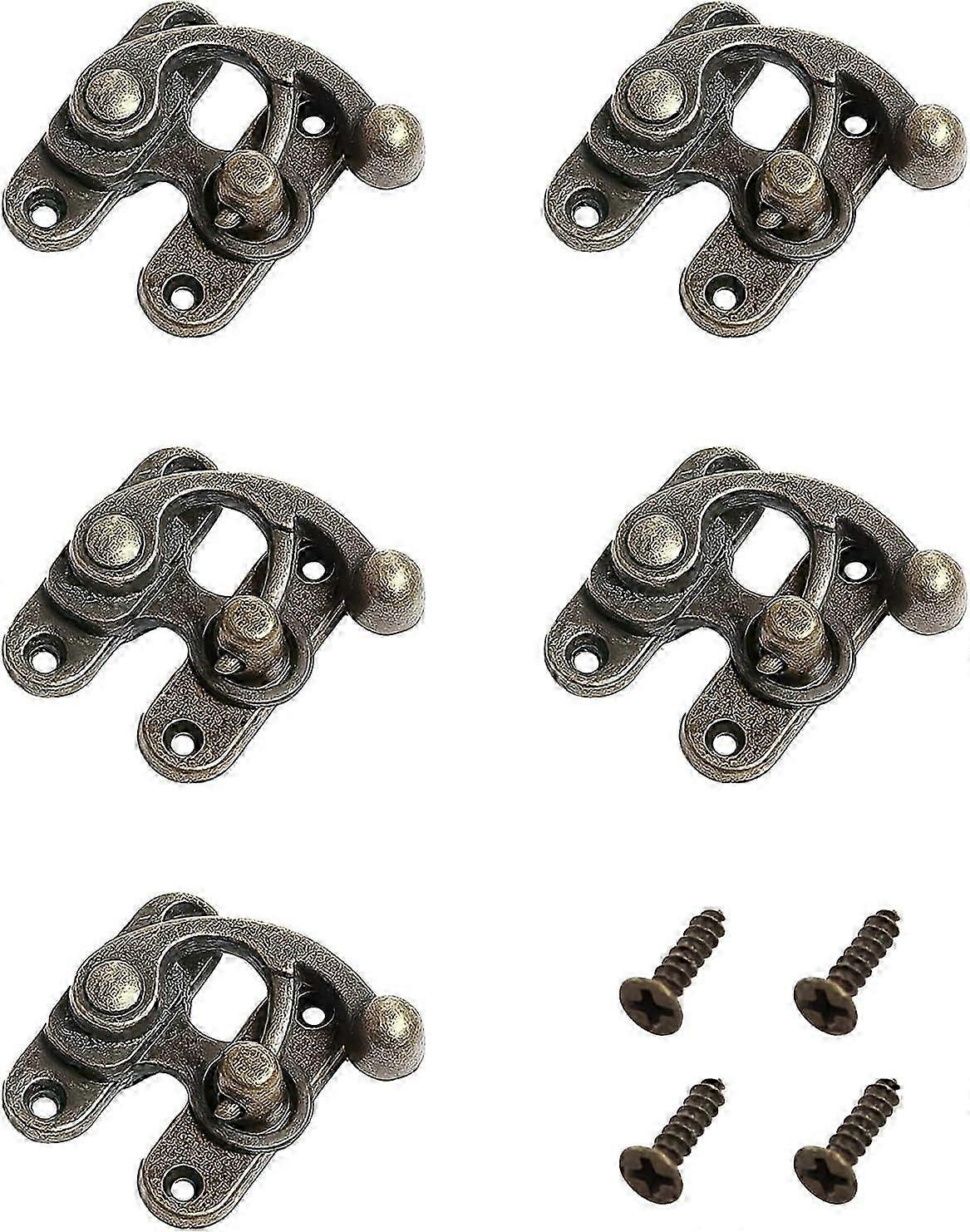 Hook Lock Vintage Bronze Adjustment Swing Lock Alloy Right Latch Hook Hasp