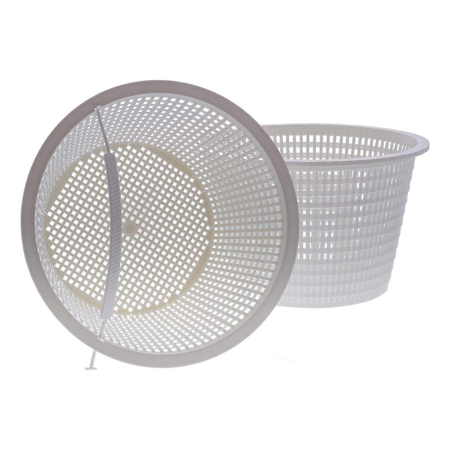 Swimming Pool Skimmer Basket Replacement Set of 2 - 8 Inch Top, 5.5 Inch Bottom, 5 Inch Deep, Inground Pool Skim Filter for Leaves and Debris