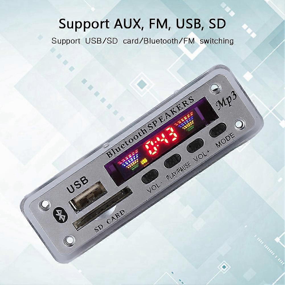 SDM01Bt U-DX Bluetooth 5.0 MP3 FM Decode Board 93x30x31mm Silver