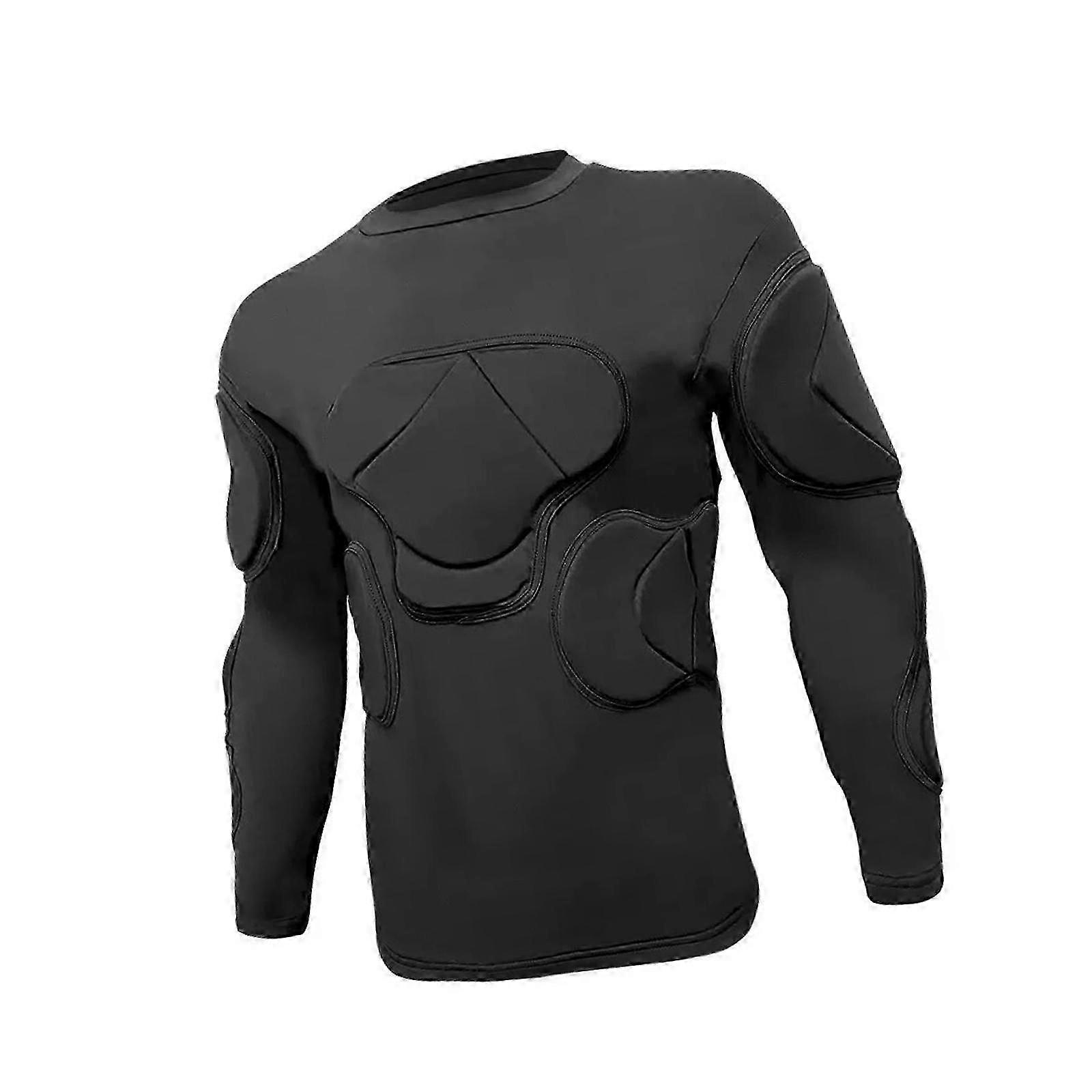 gardien de but Top hommes maillot de football multifonction protecteur noir gardien de but costume d’entraînement équipement de protection de football pour les jeux
