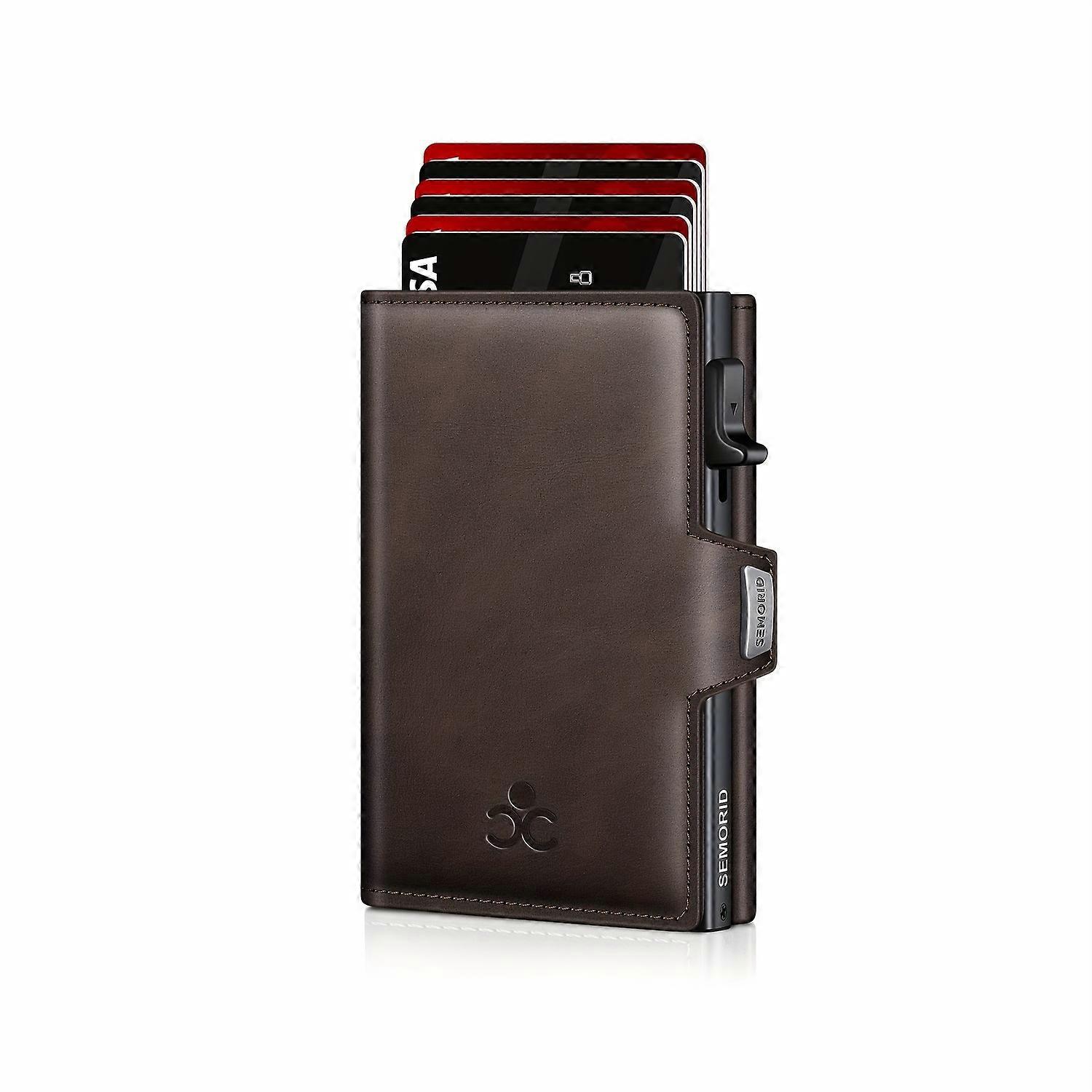 محفظة الرجال الجيب الأمامي RFID حجب حامل بطاقة هدية للرجال