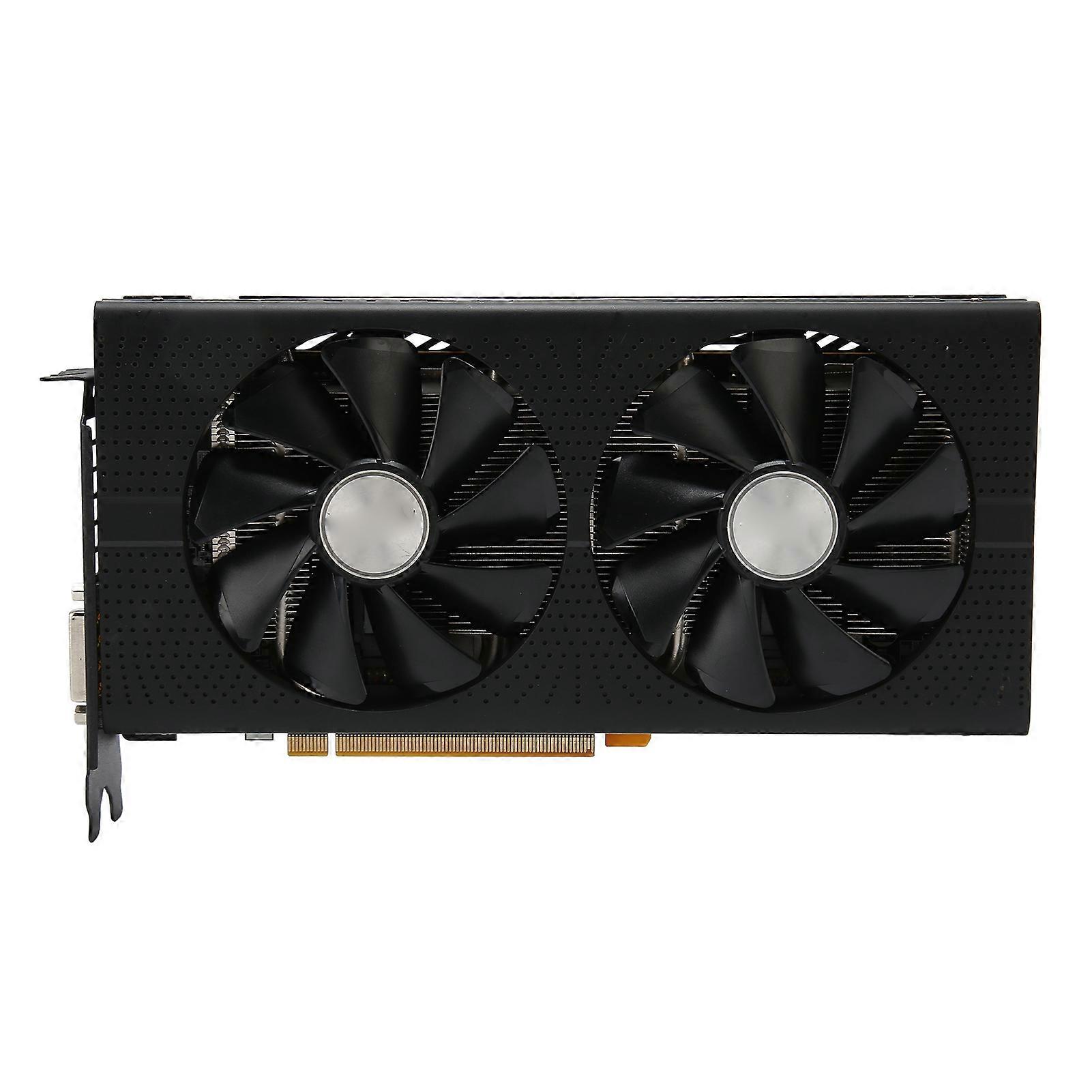 RX580 8 GB GDDR5 256 Bit Unterstützung DVI D 2 DP 2 HD Multimedia Interface Gaming Grafikkarte mit 2 Lüftern