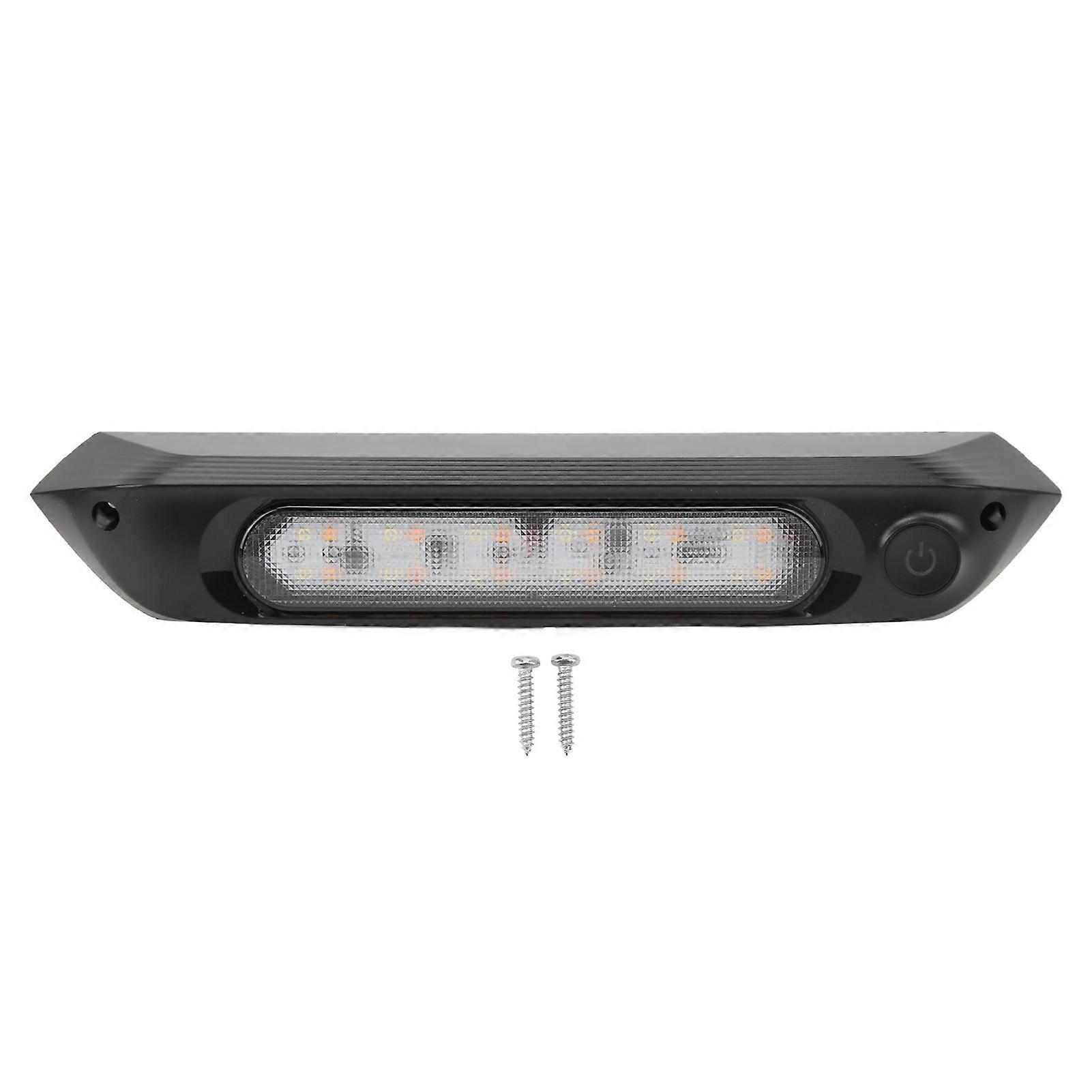 Lumière d’auvent LED bicolore RV Porche Light 8W Bande lumineuse utilitaire étanche pour caravane de yacht