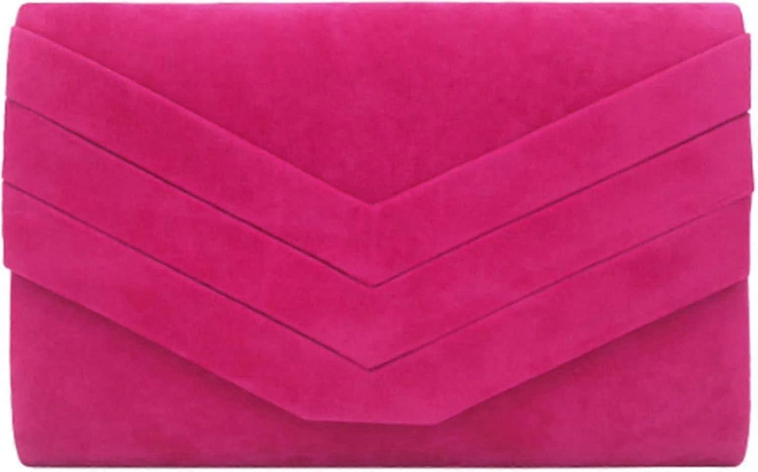 من أجل حقيبة يد من جلد الغزال الوردي الفوشيه من Alifyt لأمسيات الزفاف الأوروبية