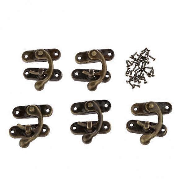 5x 5 Sätze Truhe Hasp Box Latch Koffer Verschluss Verschluss