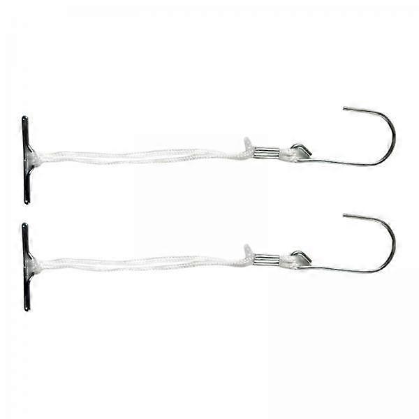 4x 2x Pattern Hooks with Cord Storing Pattern Making Hooks 25cm Nylon Knotted
