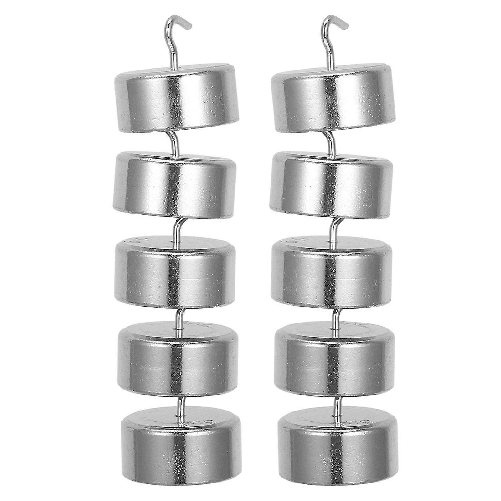 10pcs Hanging Mass Weighing Instrument Metal Weights Heavy Duty Weights Calibration Weights Scale Calibration Weight Laboratory Mass (50G/Weights)