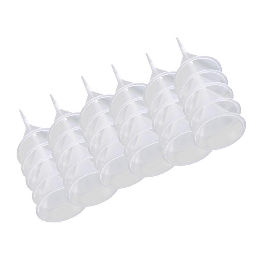 30X Mini Funnels 3mm Diamater Narrow Neck for Diffuser Clear