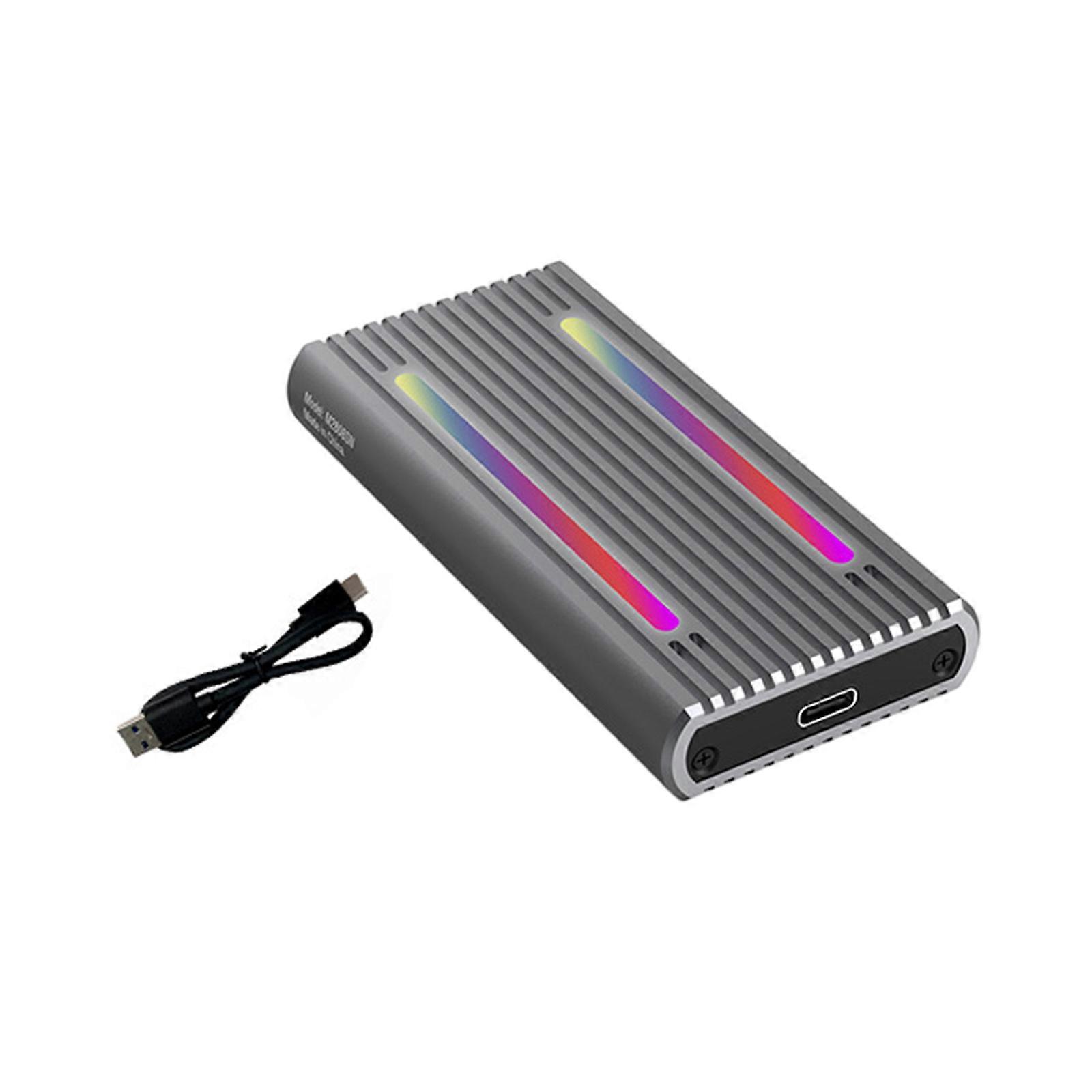 M.2 NVME/Sata SSD Enclosure Case Tool-free USB TypeC Hard Drive Case- Box for M.2 PCIe NVMe SSD Box AluminumAlloy