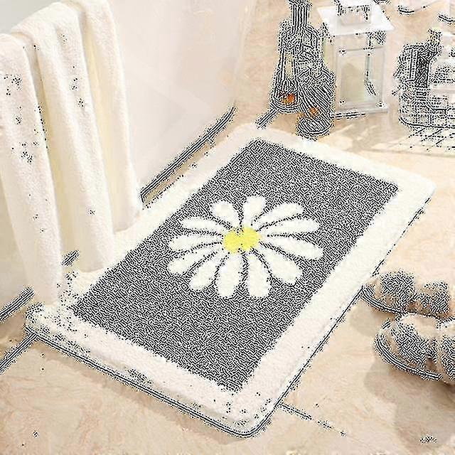 Absorbent Non-Slip Bath Mat, Super Soft and Machine Washable, Suitable for Various Bathroom Styles and Decor