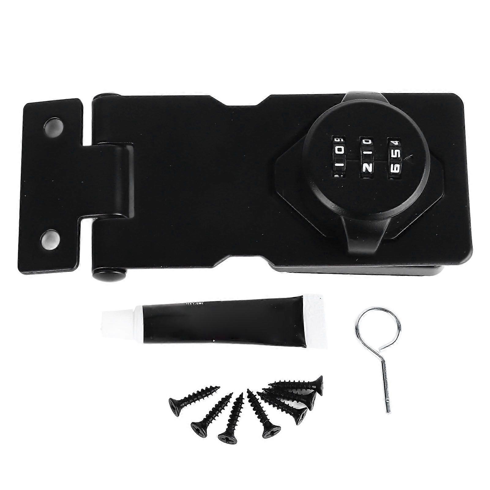 Fechadura de combinação de 3,5 polegadas de alta qualidade com fechadura de geladeira sem perfuração, porta dupla