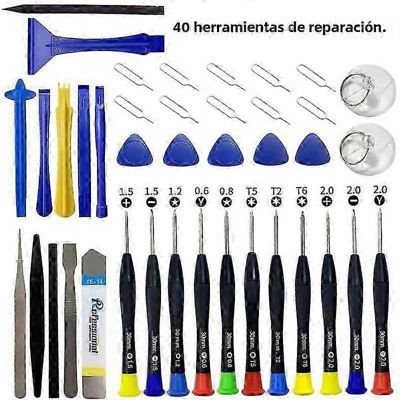 40-in-1 Mobile Phone Repair Kit iPhone Disassembly Tools Multifunction Combination Screwdriver Set Disassembly Kit