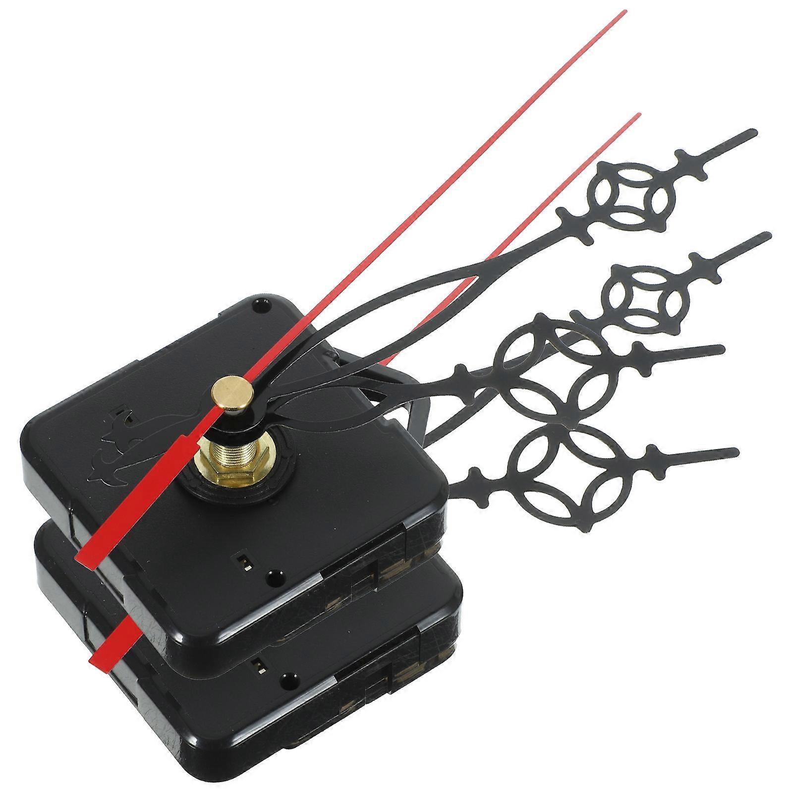 Silent High Torque Clock Movement Mechanism Replacement Kit DIY Craft Compatible with Various Settings 2 Sets