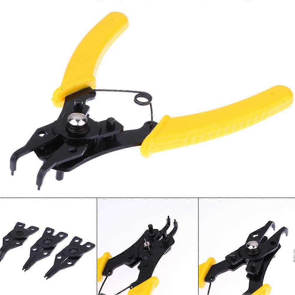 Circlip Pliers Set, Drop-forged Material with Easy Head Swap Capability