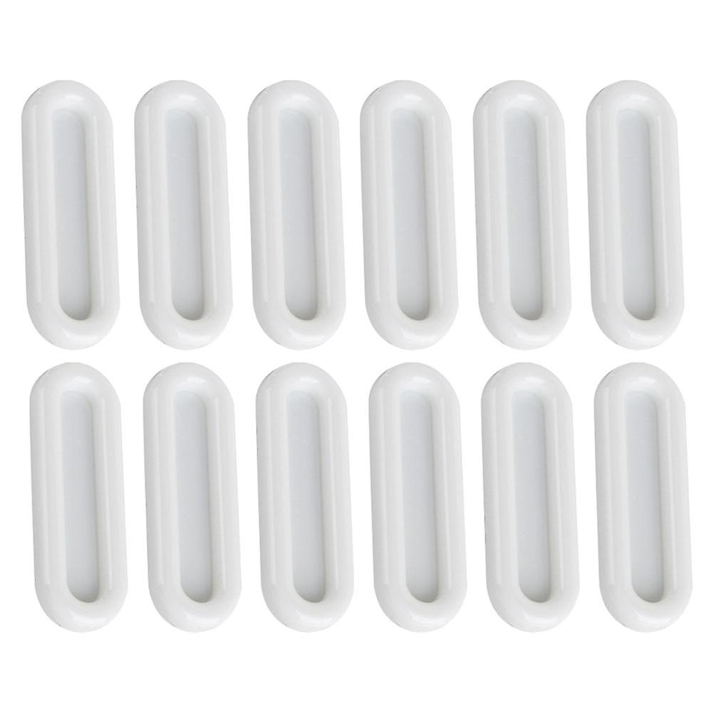 12pcs Pull Handles, Multi Function Adhesive Door Handles for Sliding Doors, Cabinets, and Windows, Durable Design for Smooth Surfaces