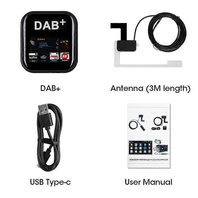 DAB+ Antenna USB Adapter For European Australia Android Car Radio Video Multimedia Player DAB Dongle Broadcasting