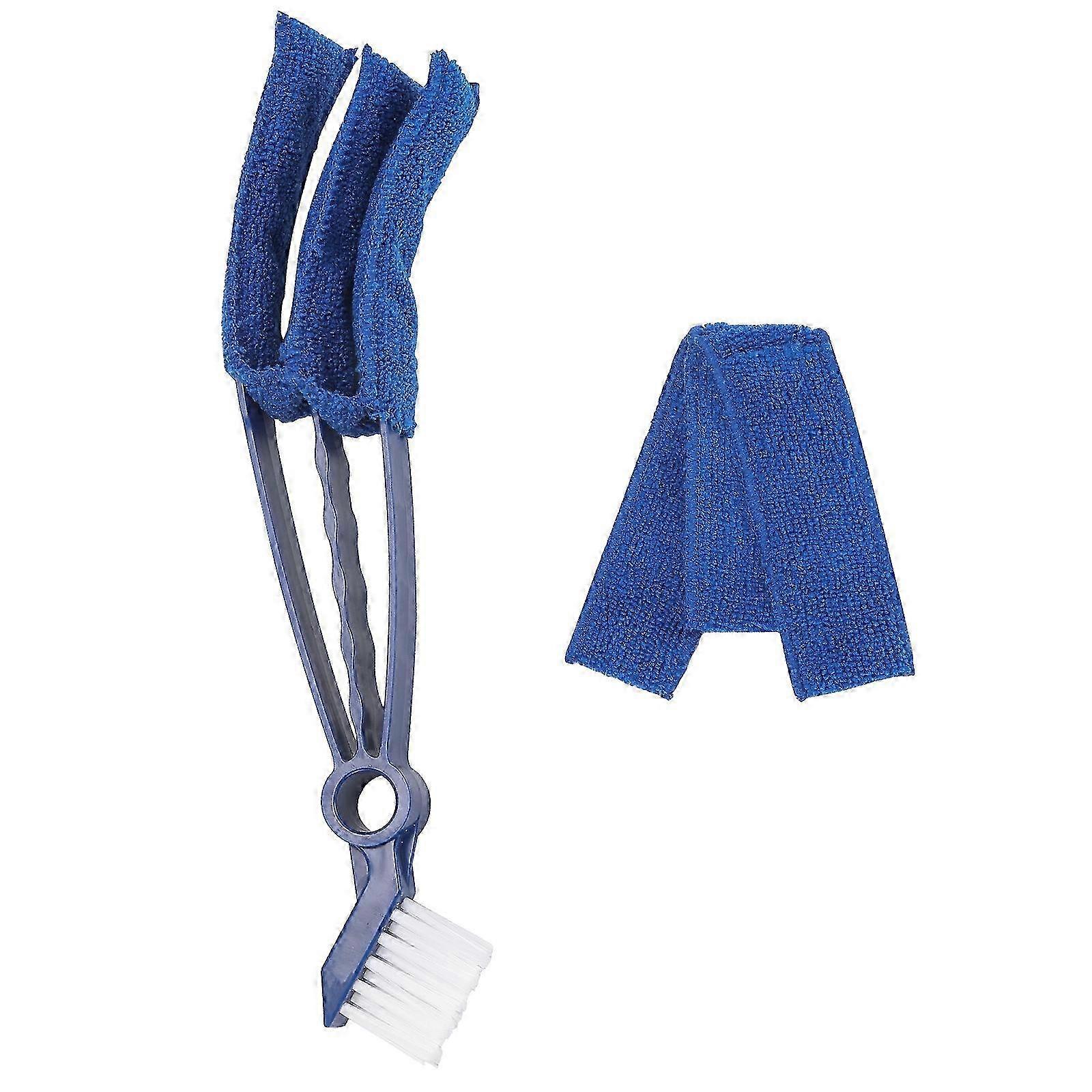 Window Blind Cleaner Duster Brush Kit - Cleaning Tools for Blinds - Blue