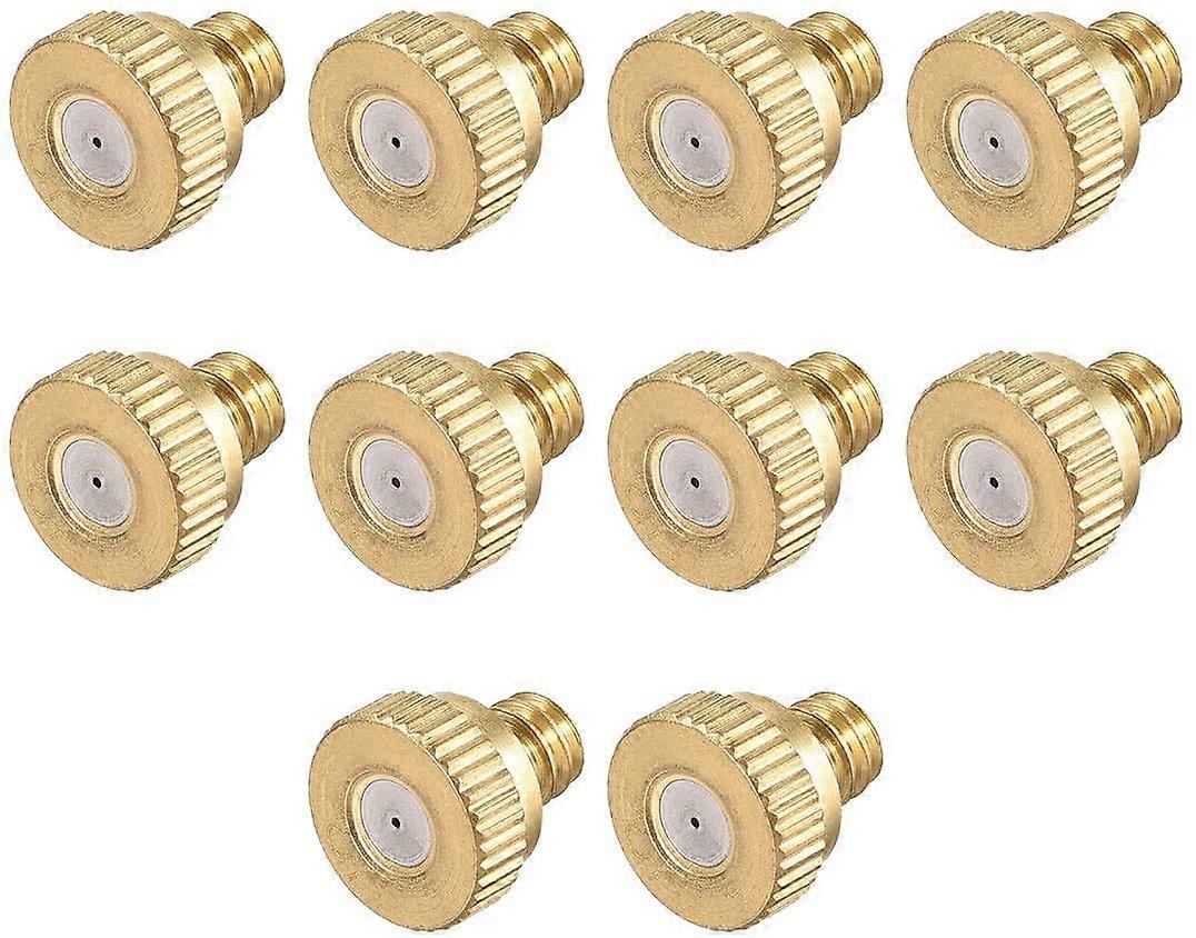 0.5 mm Brass Spray Nozzle Pack of 10 for Low Pressure Atomization Cooling and Humidification Systems