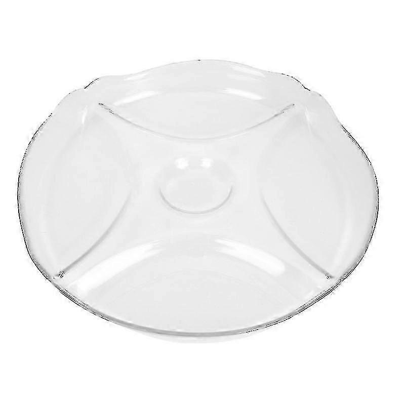 30X30cm Transparent Color Serving Platters Creative Household Food Storage Plate Dessert Tray Glass