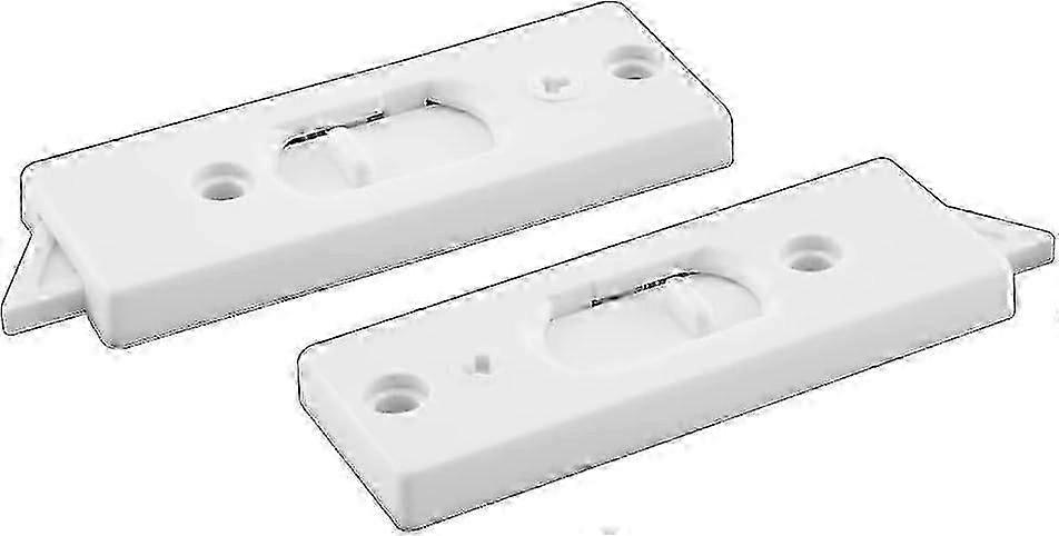 White Plastic Spring-Loaded Tilt Latch F2-5/16 for Windows, 1 Pair Lock Mechanism