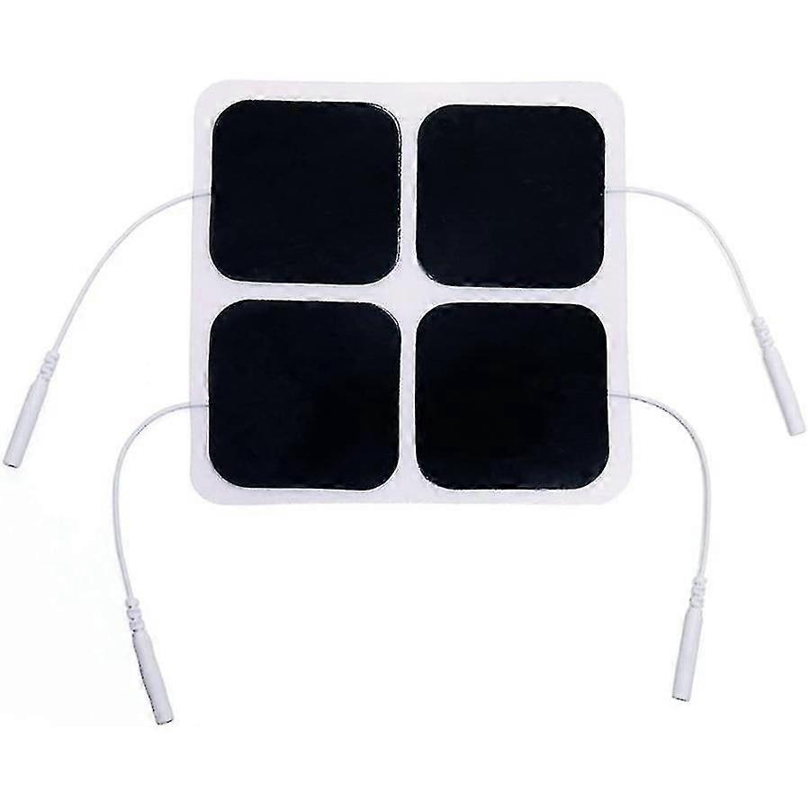 40 Pcs TENS EMS Eletrodos, Almofadas Estimuladoras Musculares Reutilizáveis de 2x2 Polegadas para Unidade de Eletroterapia