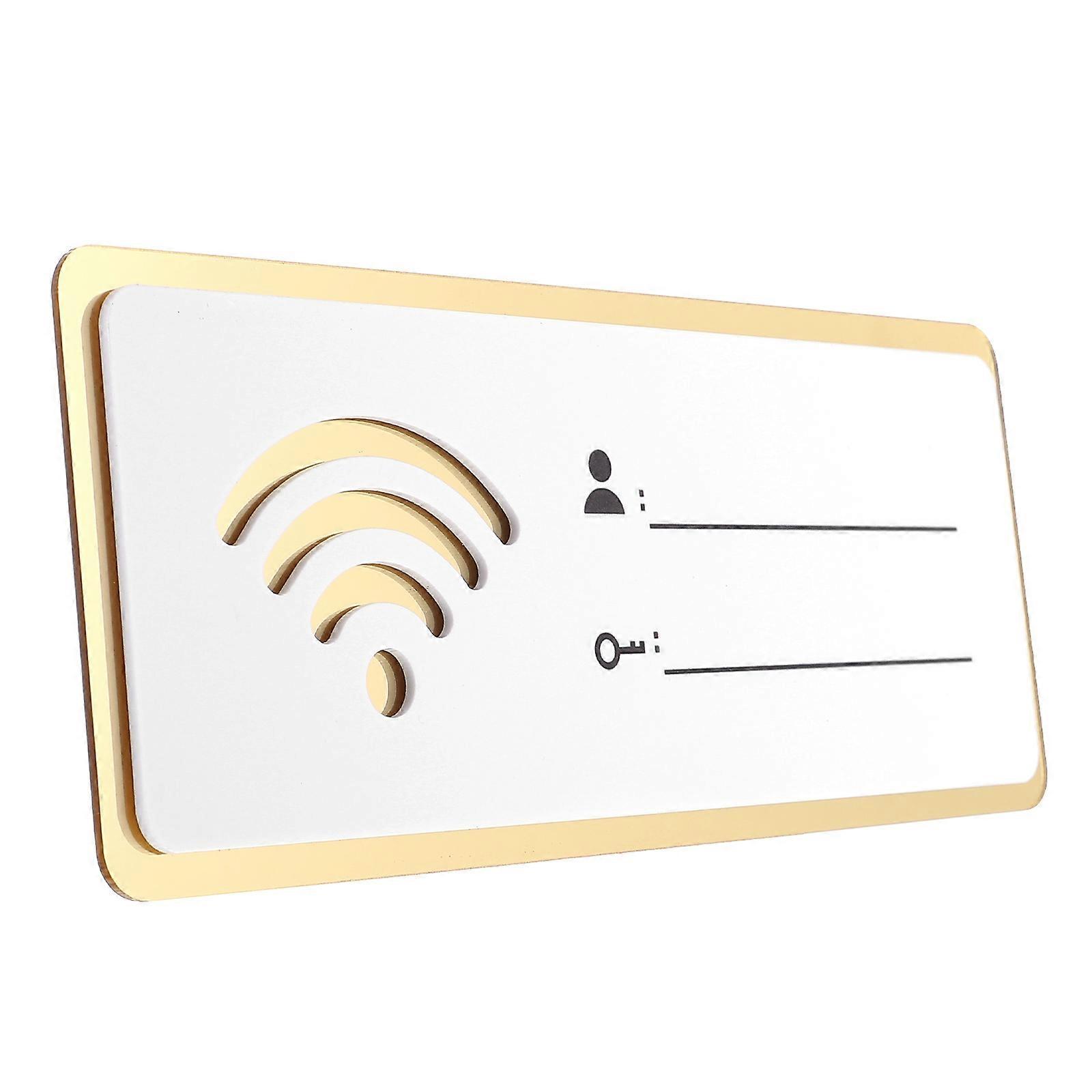 Rewritable Acrylic WiFi Password Sign Wall Hanging Decor for Home, Hotel & Public Spaces – Stylish & Convenient Access to Network Credentials
