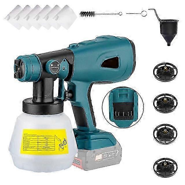 Cordless Replacement For Ryobi 20v Max Battery - Handheld Electric Paint Sprayer With 1000ml Container