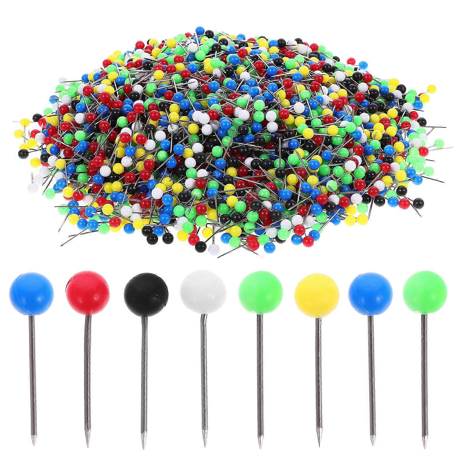 Round Push Pins and Thumb Tacks 5000pcs Set for Home, Office, Notice Boards, Art & Craft Projects Safe and Easy Storage
