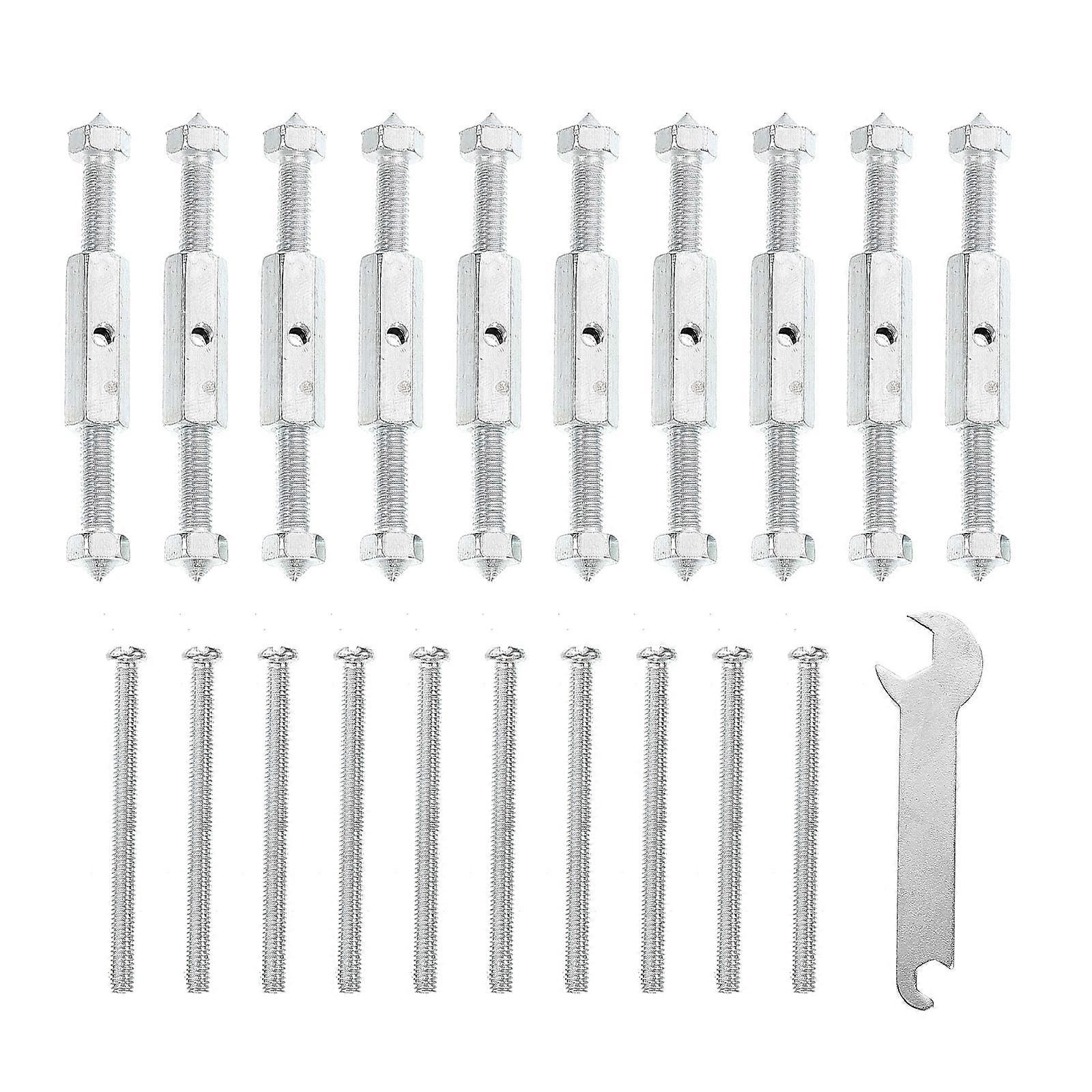 Socket Fixer Electrical Box Repair Kit For Home Repair Silver 8.3X1.2X1.2 Cm Anti-Corrosion 10 Sets