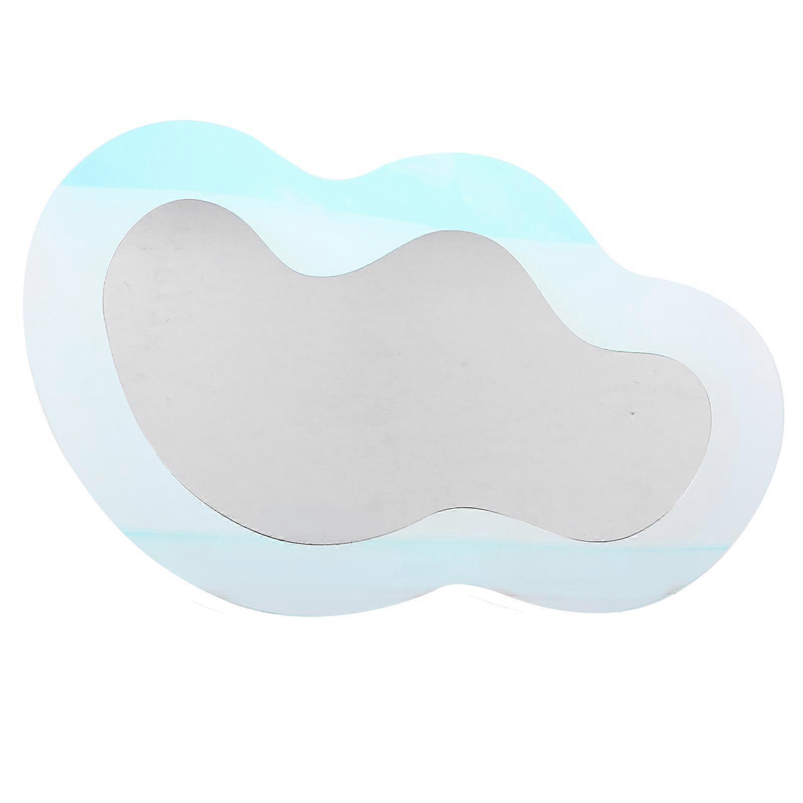 Wall Mirror Adornments Asymmetrical Cloud Shape Modern Artistic Waterproof Scratch-Resistant 1Pack