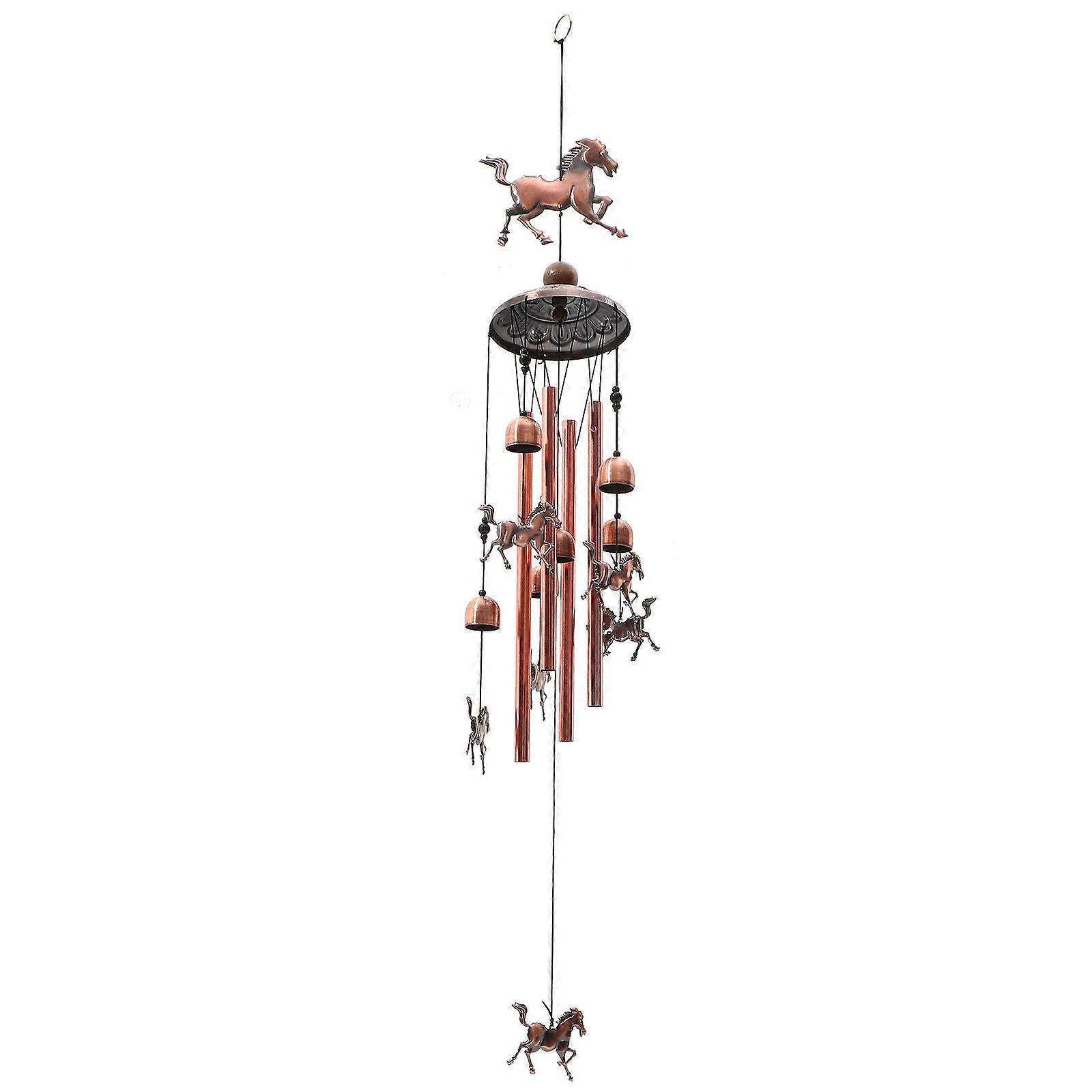 Hanging Wind Chime Ornament Creative and Unique Appearance Relaxing Design Dark Brown 1Pack