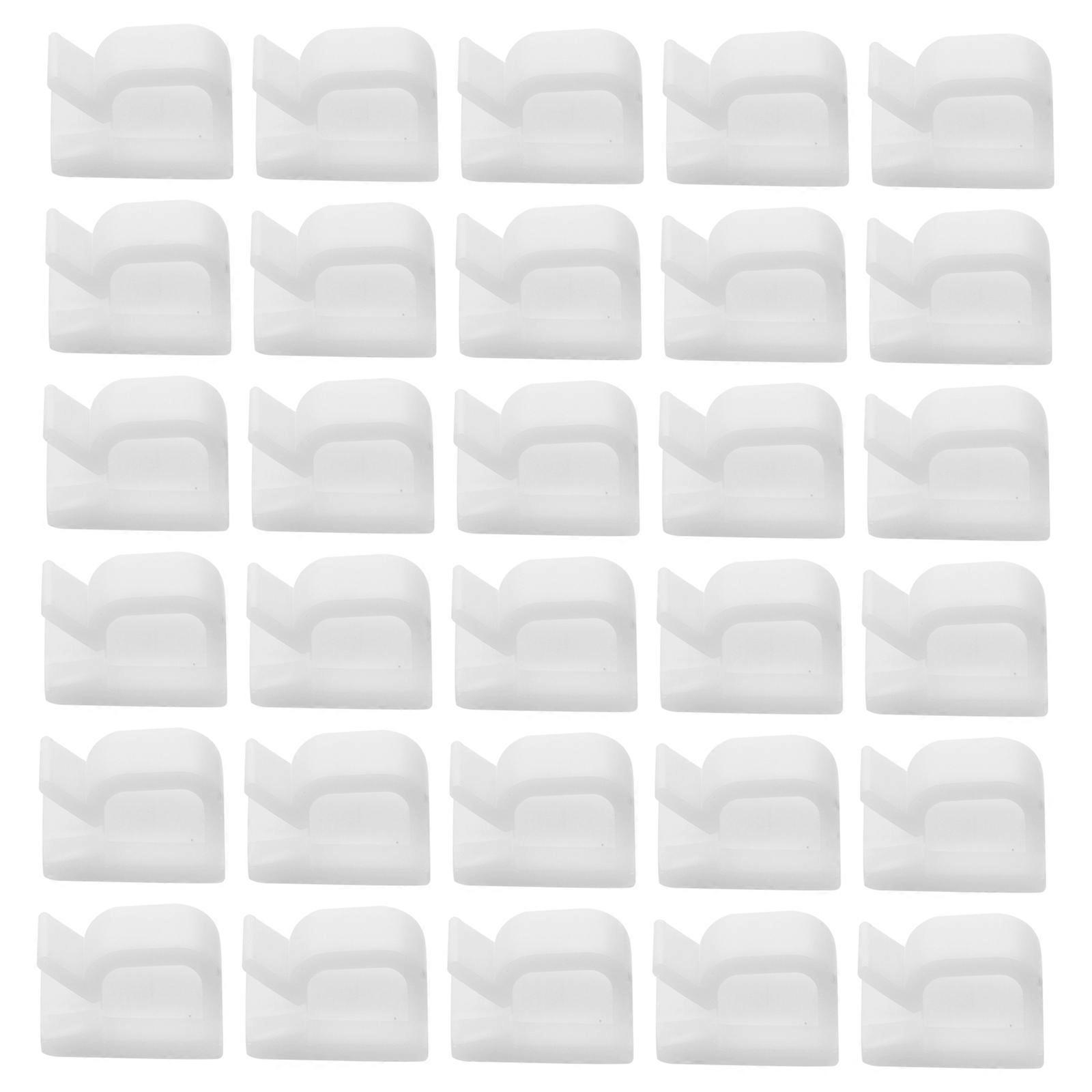100pcs Self Adhesive Cable Clips for USB, TV & Christmas Lights – Durable, Lightweight Cord Management Organizer with Easy to Use Wire Fixing Buckles