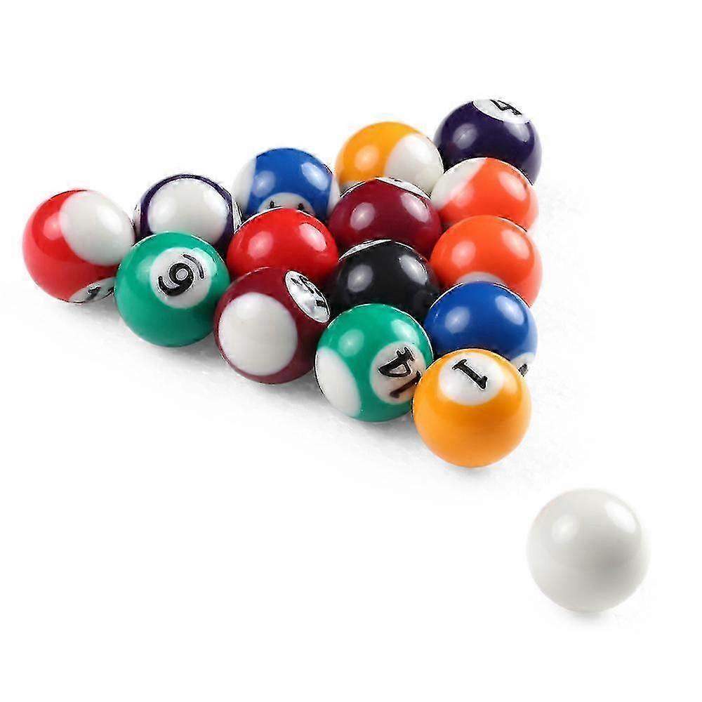 25mm / 32mm / 38mm Children Billiards Table Balls Set Resin Small Pool Cue Balls Full Set