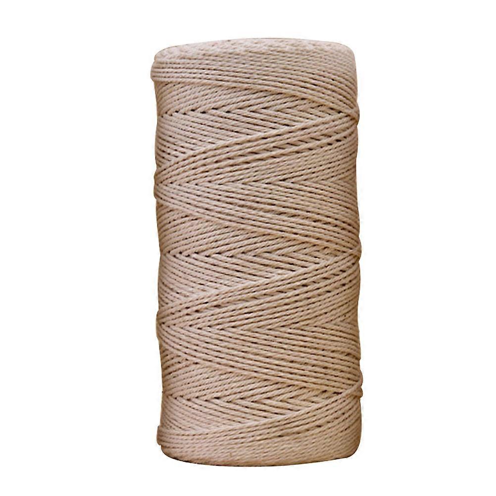Cordon d’artisanat Corde de coton pour l’artisanat Décoration de bricolage Corde tissée à la main 10000 x 0,5 cm Beige 1Pack