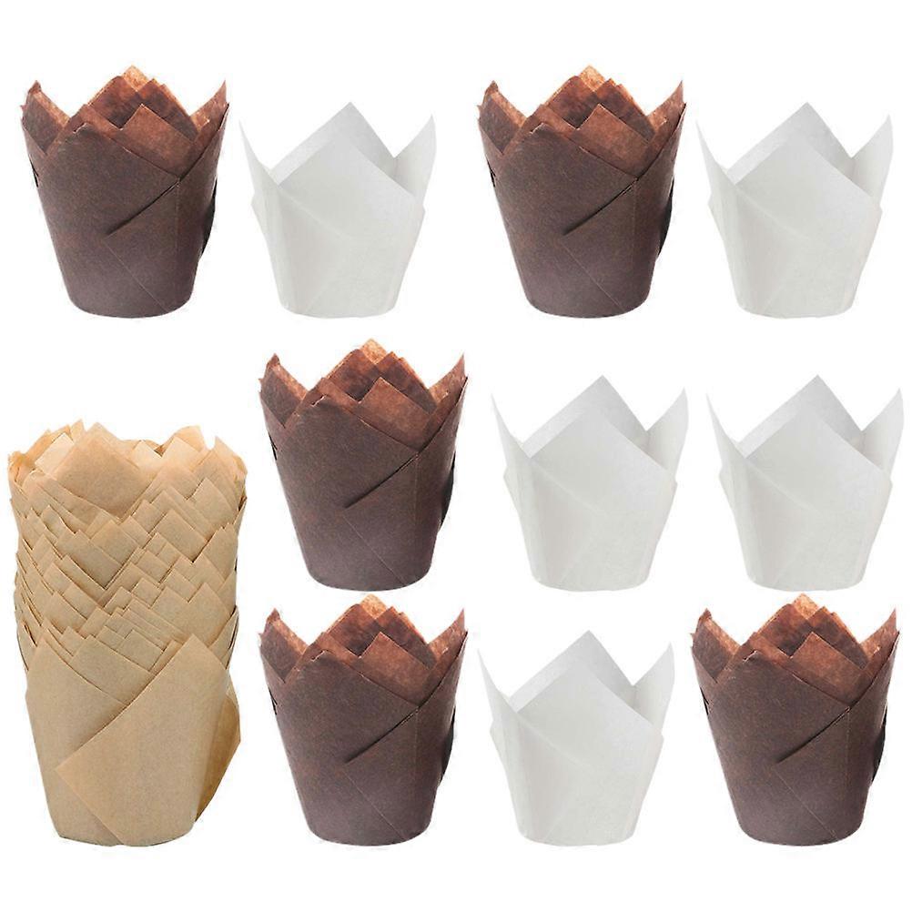 a polished and professional product description based on your input:

 

**200pcs Tulip Muffin Liners – Oil Paper Baking Cups for Cupcakes, Desserts