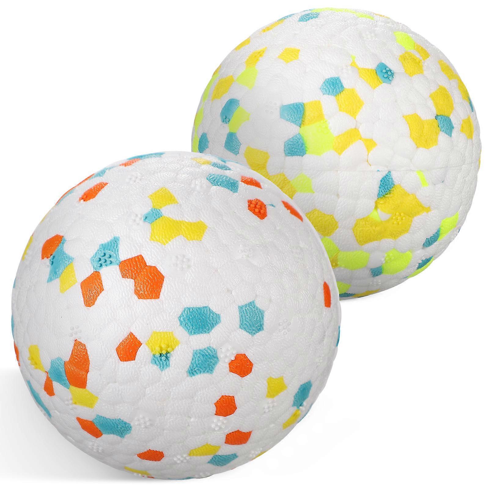Aggressive Dog Chew Toys Durable Dog Ball Toys for Medium and Large Breed Dogs Bouncy 2Pcs