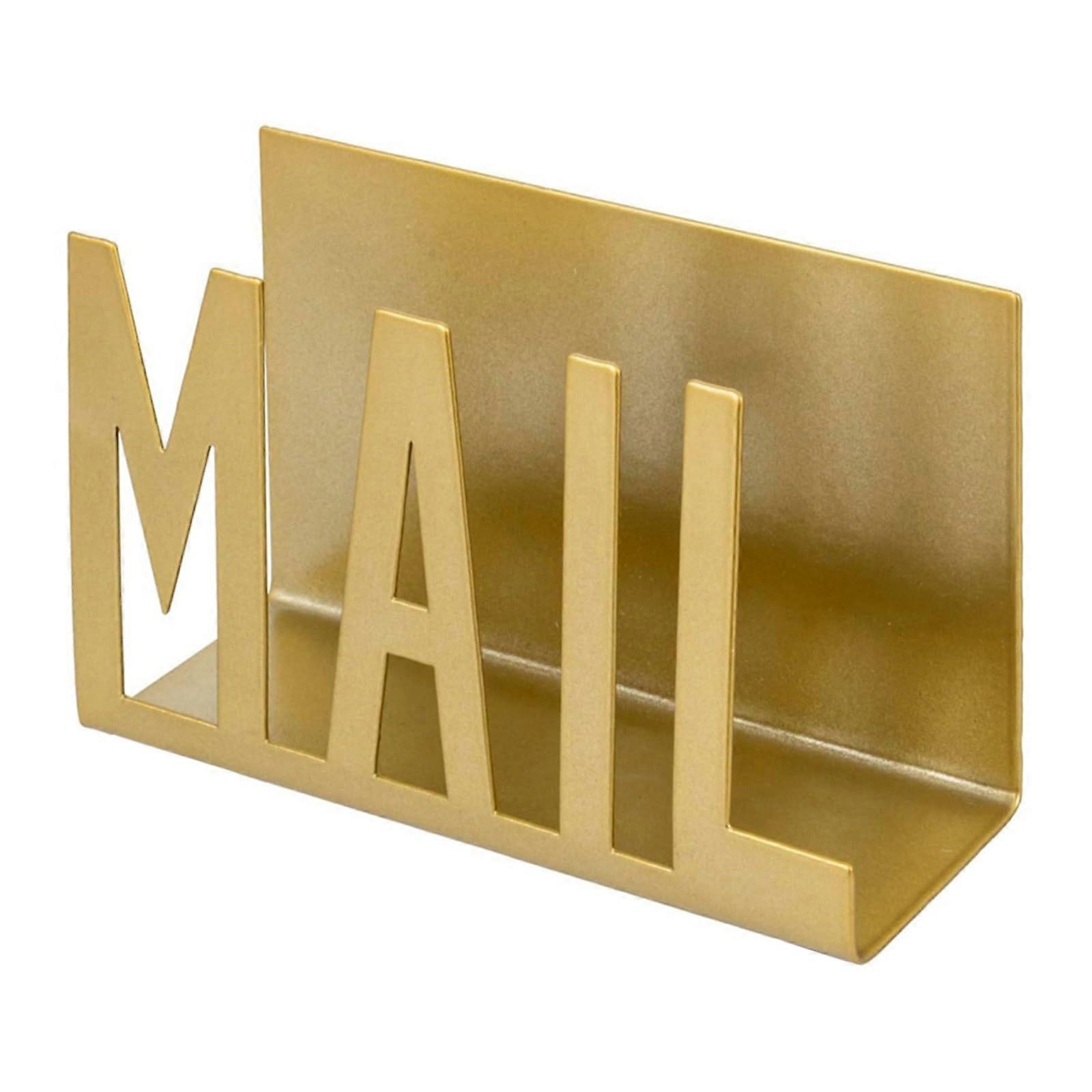 Work surface, mail sorter, desktop, envelope holder, metal cutout letter, storage shelf, practical home office document