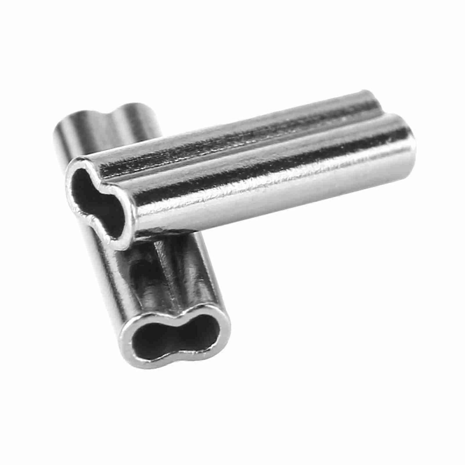 100 x 1.4mm Double Barrel Copper Tube Crimp Sleeves (No. 3)