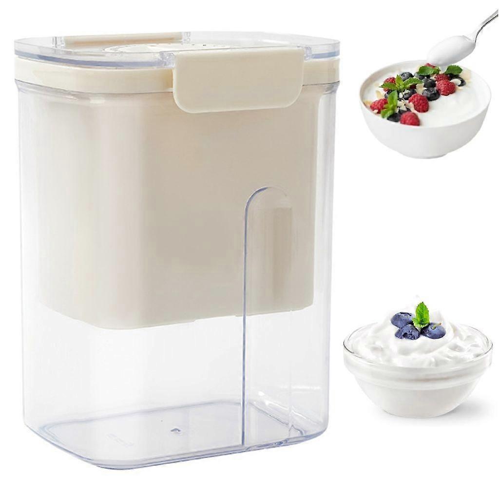 Yogurt Filter Yogurt Maker 1100 ml Capacity Washable Whey Separator with Lid Reusable Yogurt Filter