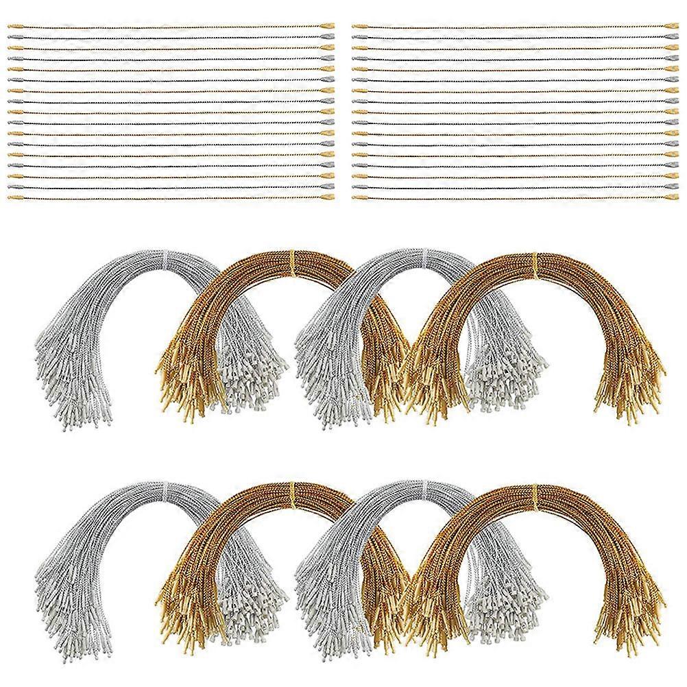 معلقة العلامة العلاقات عرض التجزئة زخرفة عيد الميلاد معلقة الذهب 20X0.1 سم 200 قطعة