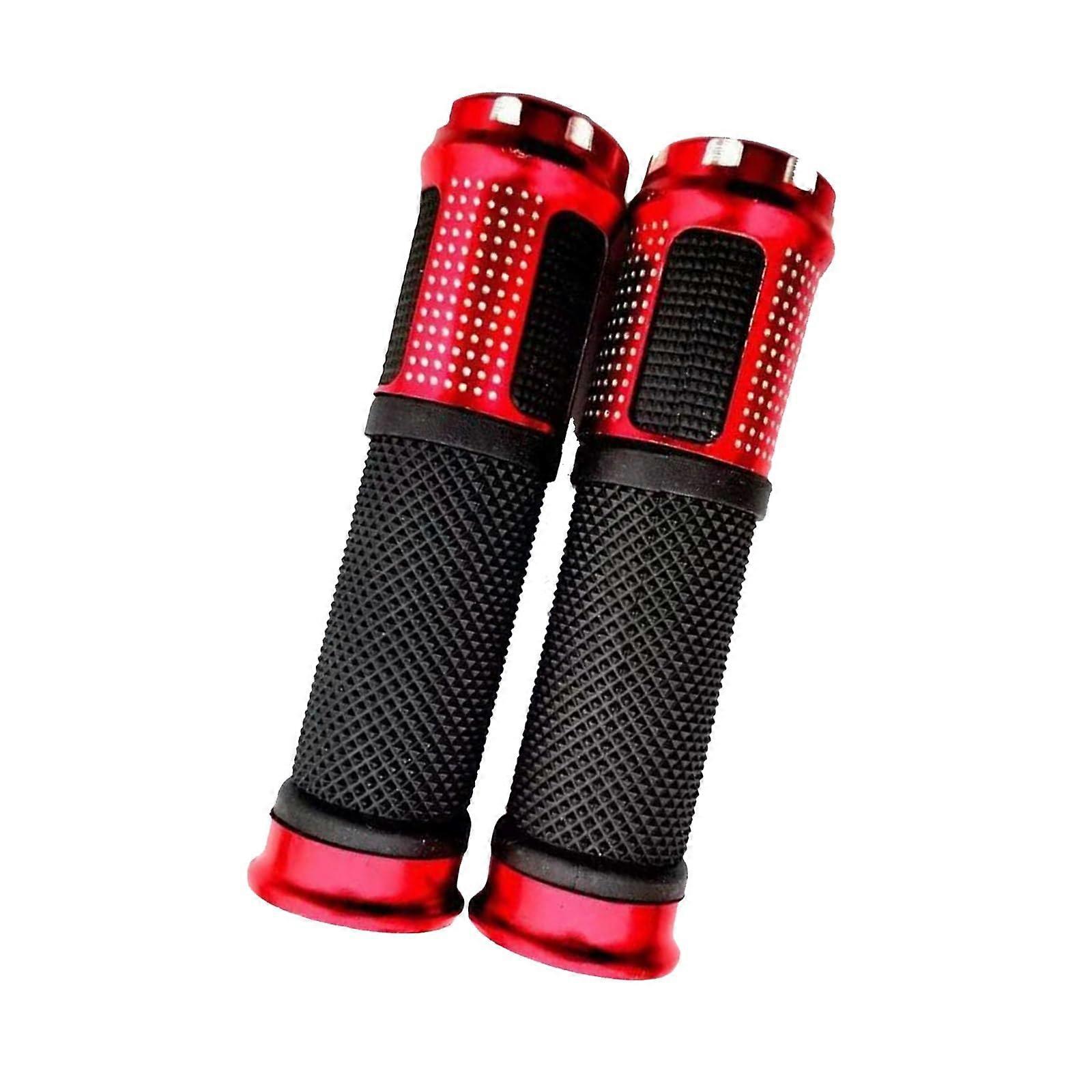 Mountain Bike Grips 1 Pair Durable Ergonomic Rubber Handlebar Grips for 22.2mm MTB Handlebars Daily Commutes Black